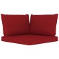 vidaXL Set Salotto da Giardino 10 pz con Cuscini Rosso Vino vidaXL Set Salotto da Giardino 10 pz con Cuscini Rosso Vino