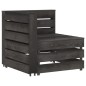 vidaXL Set Divani da Giardino 9 pz in Legno di Pino Impregnato Grigio
