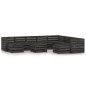 vidaXL Set Salotto da Giardino 11pz in Legno di Pino Impregnato Grigio vidaXL Set Salotto da Giardino 11pz in Legno di Pino Impregnato Grigio