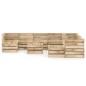 vidaXL Set Salotto da Giardino 11 pz in Legno di Pino Impregnato Verde vidaXL Set Salotto da Giardino 11 pz in Legno di Pino Impregnato Verde