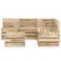 vidaXL Set Salotto da Giardino 6 pz in Legno di Pino Impregnato Verde vidaXL Set Salotto da Giardino 6 pz in Legno di Pino Impregnato Verde