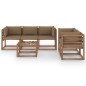 vidaXL Set Salotto da Giardino 6 pz con Cuscini Tortora