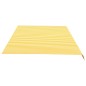 Tessuto di Ricambio per Tenda da Sole Giallo e Bianco 6x3,5 m Tessuto di Ricambio per Tenda da Sole Giallo e Bianco 6x3,5 m