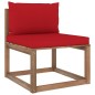 vidaXL Set Salotto Giardino Pallet con Cuscini 6 pz in Pino Impregnato vidaXL Set Salotto Giardino Pallet con Cuscini 6 pz in Pino Impregnato