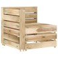 vidaXL Set Salotto da Giardino 12 pz in Legno di Pino Impregnato Verde vidaXL Set Salotto da Giardino 12 pz in Legno di Pino Impregnato Verde