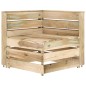 vidaXL Set Salotto da Giardino 12 pz in Legno di Pino Impregnato Verde vidaXL Set Salotto da Giardino 12 pz in Legno di Pino Impregnato Verde