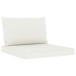 vidaXL Set Salotto da Giardino 10 pz con Cuscini Crema vidaXL Set Salotto da Giardino 10 pz con Cuscini Crema