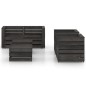 vidaXL Set Salotto da Giardino 6 pz in Legno di Pino Impregnato Grigio vidaXL Set Salotto da Giardino 6 pz in Legno di Pino Impregnato Grigio