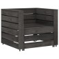 vidaXL Set Salotto da Giardino 6 pz in Legno di Pino Impregnato Grigio vidaXL Set Salotto da Giardino 6 pz in Legno di Pino Impregnato Grigio