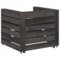 vidaXL Set Salotto da Giardino 6 pz in Legno di Pino Impregnato Grigio vidaXL Set Salotto da Giardino 6 pz in Legno di Pino Impregnato Grigio