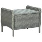 vidaXL Set Mobili da Pranzo per Giardino 5 pz Grigio Chiaro