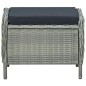 vidaXL Set Mobili da Pranzo per Giardino 5 pz Grigio Chiaro