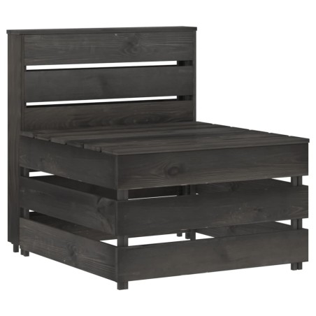 vidaXL Set Salotto da Giardino 6 pz in Legno di Pino Impregnato Grigio