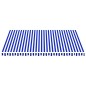 Tessuto di Ricambio per Tenda da Sole Blu e Bianco 4,5x3,5 m Tessuto di Ricambio per Tenda da Sole Blu e Bianco 4,5x3,5 m