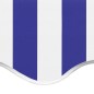 Tessuto di Ricambio per Tenda da Sole Blu e Bianco 4,5x3,5 m Tessuto di Ricambio per Tenda da Sole Blu e Bianco 4,5x3,5 m