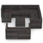 vidaXL Set Salotto da Giardino 10pz in Legno di Pino Impregnato Grigio vidaXL Set Salotto da Giardino 10pz in Legno di Pino Impregnato Grigio
