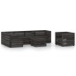 vidaXL Set Salotto da Giardino 7 pz in Legno di Pino Impregnato Grigio vidaXL Set Salotto da Giardino 7 pz in Legno di Pino Impregnato Grigio