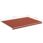 Tessuto di Ricambio Tenda da Sole Arancione e Marrone 5x3,5 m Tessuto di Ricambio Tenda da Sole Arancione e Marrone 5x3,5 m