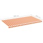 Tessuto di Ricambio per Tenda da Sole Giallo e Arancio 6x3 m Tessuto di Ricambio per Tenda da Sole Giallo e Arancio 6x3 m