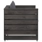 vidaXL Set Salotto da Giardino 2pz con Cuscini Legno Impregnato Grigio vidaXL Set Salotto da Giardino 2pz con Cuscini Legno Impregnato Grigio