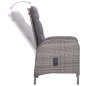 vidaXL Set Mobili da Pranzo per Giardino 5 pz Grigio vidaXL Set Mobili da Pranzo per Giardino 5 pz Grigio