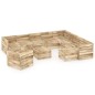 vidaXL Set Salotto da Giardino 12 pz in Legno di Pino Impregnato Verde vidaXL Set Salotto da Giardino 12 pz in Legno di Pino Impregnato Verde