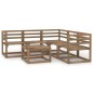 vidaXL Set Salotto da Giardino 6pz in Legno di Pino Impregnato Marrone vidaXL Set Salotto da Giardino 6pz in Legno di Pino Impregnato Marrone
