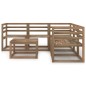 vidaXL Set Salotto da Giardino 6pz in Legno di Pino Impregnato Marrone vidaXL Set Salotto da Giardino 6pz in Legno di Pino Impregnato Marrone