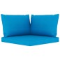 vidaXL Set Salotto da Giardino 6 pz con Cuscini Blu Chiaro