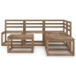 vidaXL Set Salotto da Giardino 6pz in Legno di Pino Impregnato Marrone vidaXL Set Salotto da Giardino 6pz in Legno di Pino Impregnato Marrone