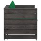 vidaXL Set Salotto da Giardino 2pz con Cuscini Legno Impregnato Grigio vidaXL Set Salotto da Giardino 2pz con Cuscini Legno Impregnato Grigio