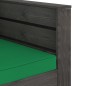 vidaXL Set Salotto da Giardino 2pz con Cuscini Legno Impregnato Grigio vidaXL Set Salotto da Giardino 2pz con Cuscini Legno Impregnato Grigio