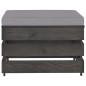 vidaXL Set Salotto da Giardino 7pz con Cuscini Legno Impregnato Grigio vidaXL Set Salotto da Giardino 7pz con Cuscini Legno Impregnato Grigio