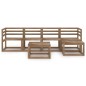 vidaXL Set Divani Giardino 6pz in Legno di Pino Impregnato Marrone vidaXL Set Divani Giardino 6pz in Legno di Pino Impregnato Marrone