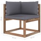 vidaXL Set Salotto Giardino Pallet Cuscini 5 pz Legno Pino Impregnato vidaXL Set Salotto Giardino Pallet Cuscini 5 pz Legno Pino Impregnato