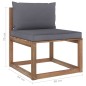 vidaXL Set Salotto Giardino Pallet Cuscini 5 pz Legno Pino Impregnato vidaXL Set Salotto Giardino Pallet Cuscini 5 pz Legno Pino Impregnato