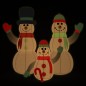 Famiglia Pupazzi di Neve Gonfiabili con LED 360 cm Famiglia Pupazzi di Neve Gonfiabili con LED 360 cm