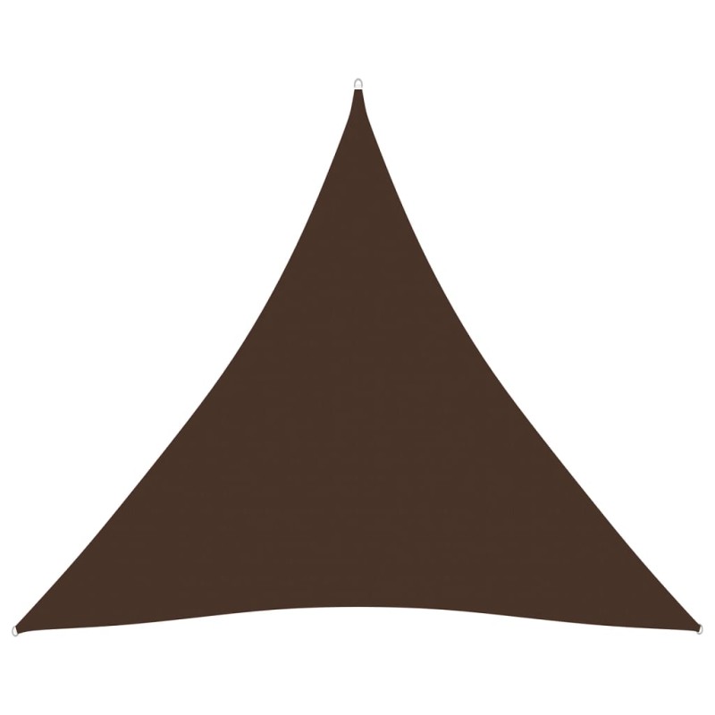 Parasole a Vela Oxford Triangolare 4,5x4,5x4,5 m Marrone Parasole a Vela Oxford Triangolare 4,5x4,5x4,5 m Marrone