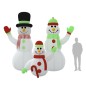 Famiglia Pupazzi di Neve Gonfiabili con LED 360 cm Famiglia Pupazzi di Neve Gonfiabili con LED 360 cm