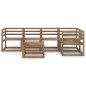 vidaXL Set Salotto da Giardino 6pz in Legno di Pino Impregnato Marrone vidaXL Set Salotto da Giardino 6pz in Legno di Pino Impregnato Marrone