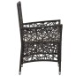 vidaXL Set Mobili da Pranzo per Giardino 3 pz Marrone vidaXL Set Mobili da Pranzo per Giardino 3 pz Marrone