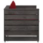 vidaXL Set Salotto da Giardino 2pz con Cuscini Legno Impregnato Grigio