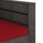 vidaXL Set Salotto da Giardino 2pz con Cuscini Legno Impregnato Grigio