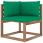 vidaXL Set Salotto Giardino Pallet Cuscini 5 pz Legno Pino Impregnato vidaXL Set Salotto Giardino Pallet Cuscini 5 pz Legno Pino Impregnato