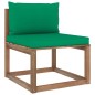 vidaXL Set Salotto Giardino Pallet Cuscini 5 pz Legno Pino Impregnato vidaXL Set Salotto Giardino Pallet Cuscini 5 pz Legno Pino Impregnato