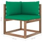 vidaXL Set Salotto Giardino Pallet Cuscini 5 pz Legno Pino Impregnato vidaXL Set Salotto Giardino Pallet Cuscini 5 pz Legno Pino Impregnato