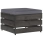 vidaXL Set Salotto Giardino con Cuscini 11 pz Legno Impregnato Grigio