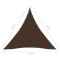 Parasole a Vela Oxford Triangolare 4,5x4,5x4,5 m Marrone Parasole a Vela Oxford Triangolare 4,5x4,5x4,5 m Marrone