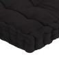 vidaXL Cuscini per Pallet e Pavimento 7 pz Neri in Cotone vidaXL Cuscini per Pallet e Pavimento 7 pz Neri in Cotone