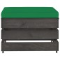 vidaXL Set Salotto da Giardino 3pz con Cuscini Legno Impregnato Grigio vidaXL Set Salotto da Giardino 3pz con Cuscini Legno Impregnato Grigio